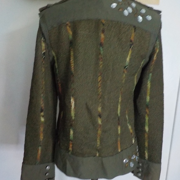 Lou Nardi Cotton & Stretch Military Style Jacket - Picture 10 of 13
